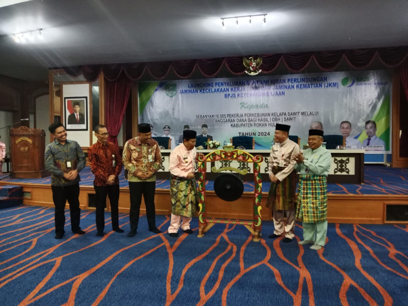 BPJS Ketenagakerjaan Rohul Luncurkan Program Bantuan untuk 16.585 Pekerja Sawit