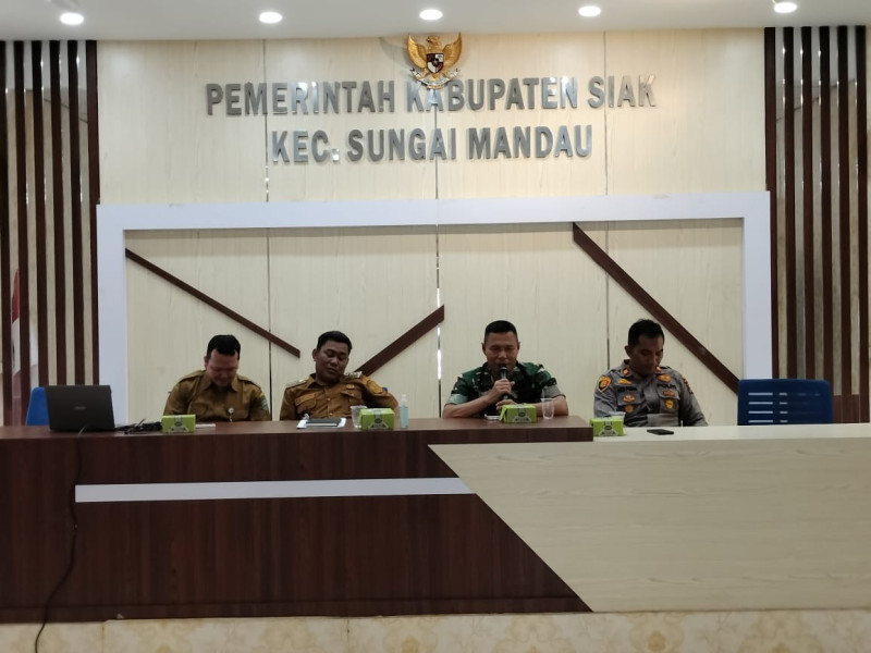 Danramil Minas Hadiri Rapat Mini Loka Karya Serentak 2024 Percepatan Penurunan Angka Stunting Di Kecamatan Sungai Mandau