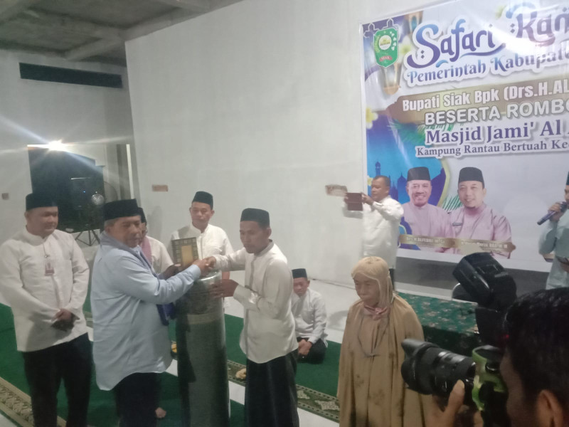 Babinsa Koramil 03/Minas Hadiri Giat Safari Ramadhan Pemkab Siak Di Kampung Rantau Bertuah