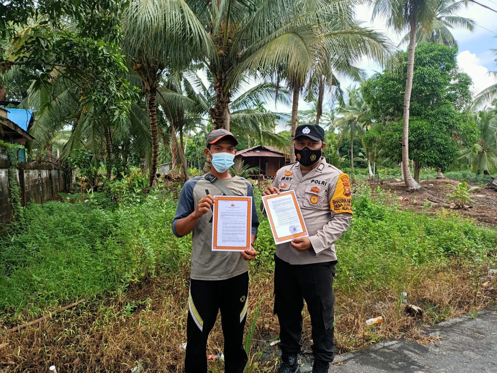 Polsek Kuala Kampar Lakukan Kegiatan Antisipasi Karhutla