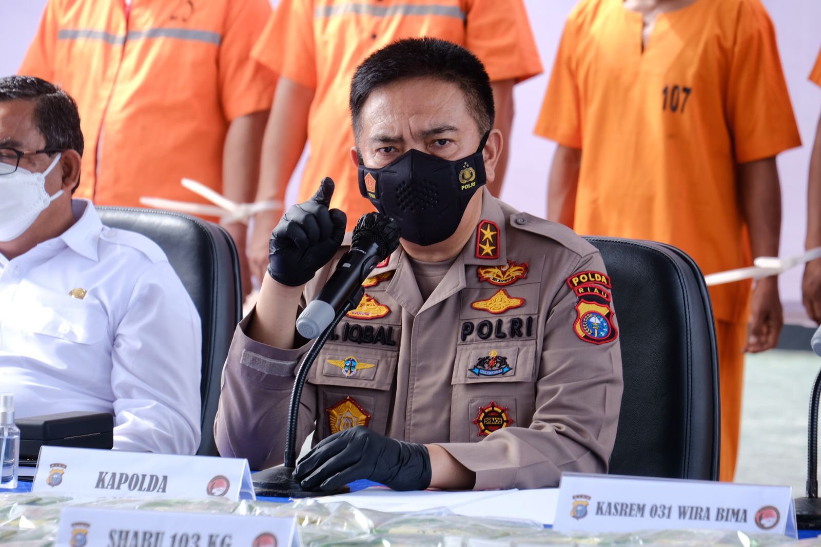 Diamankan BB 5 Kg Sabu Dari Oknum Polisi, Kapolda Riau M Iqbal : Saya Akan Pecat