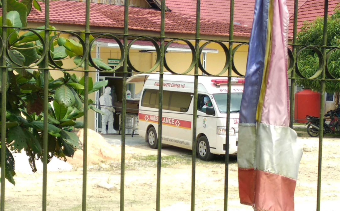 Pemakaman  Secara Protokol COVID-19 AKJ Pasien ke 6 PDP Meninggal  Kabupaten Pelalawan