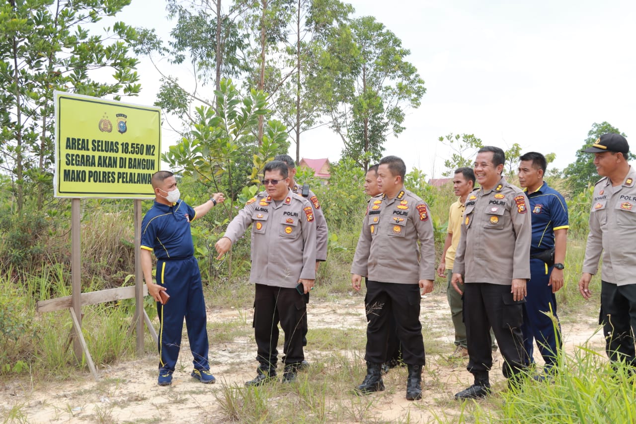 Tim Ro Rena Polda Riau Verifikasi Usulan Rencana Pembangunan Mapolres Pelalawan