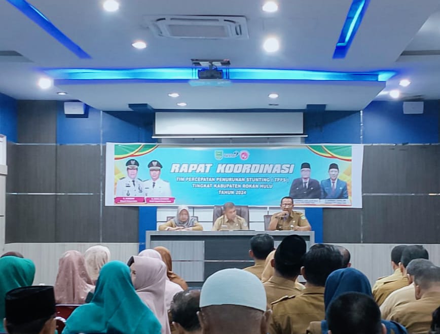 Pemkab Rohul Gelar Rapat Koordinasi TPPS, Upayakan Penurunan Stunting Berkelanjutan