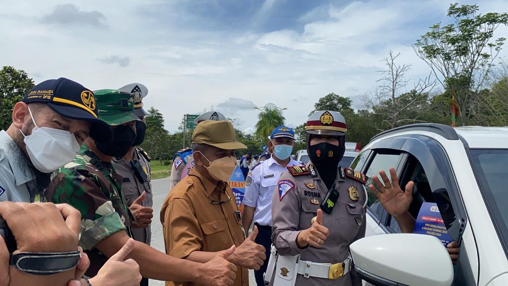 Hari Pertama Ops Keselamatan LK 2022, Polres Siak Bersinergi Dengan TNI, & Unsur Terkait