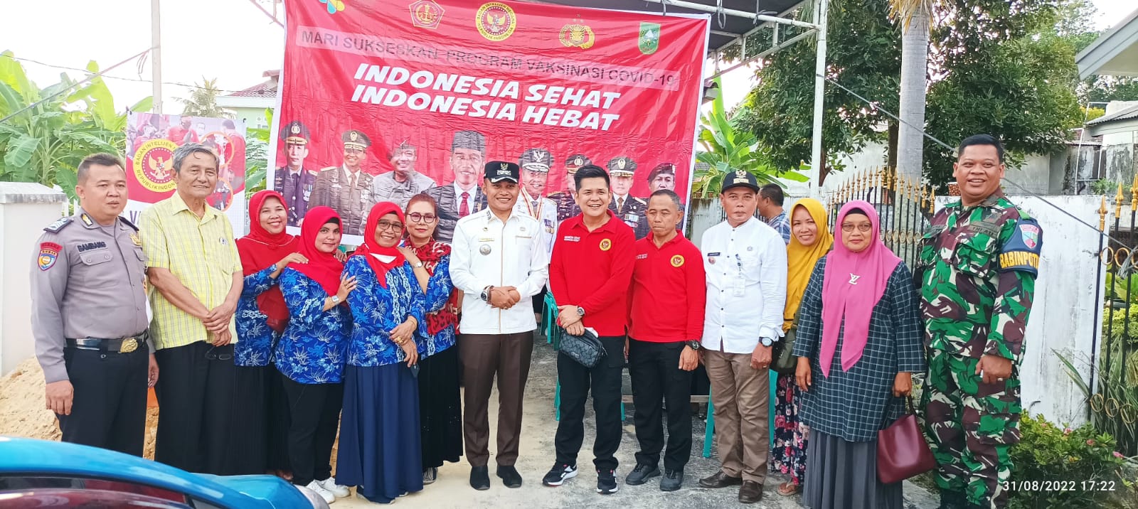 Camat Bukitraya Apresiasi BINDA Riau Sukseskan Vaksinasi Pada Tingkat RT RW