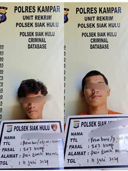 Curi Sepeda Motor Mahasiswa, 2 Pelaku Ditangkap Saat Transaksi Jual Beli