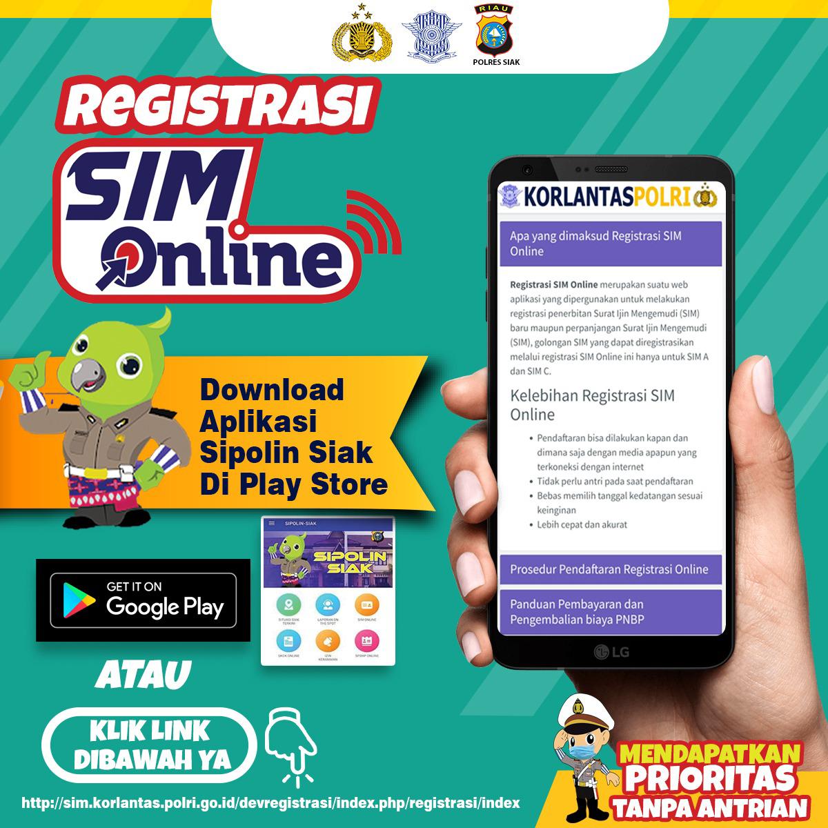 Bisa Sambil Rebahan & Tak Perlu Antri Warga Kab.Siak Bisa Urus SIM Secara Online di Aplikasi Ini Loh