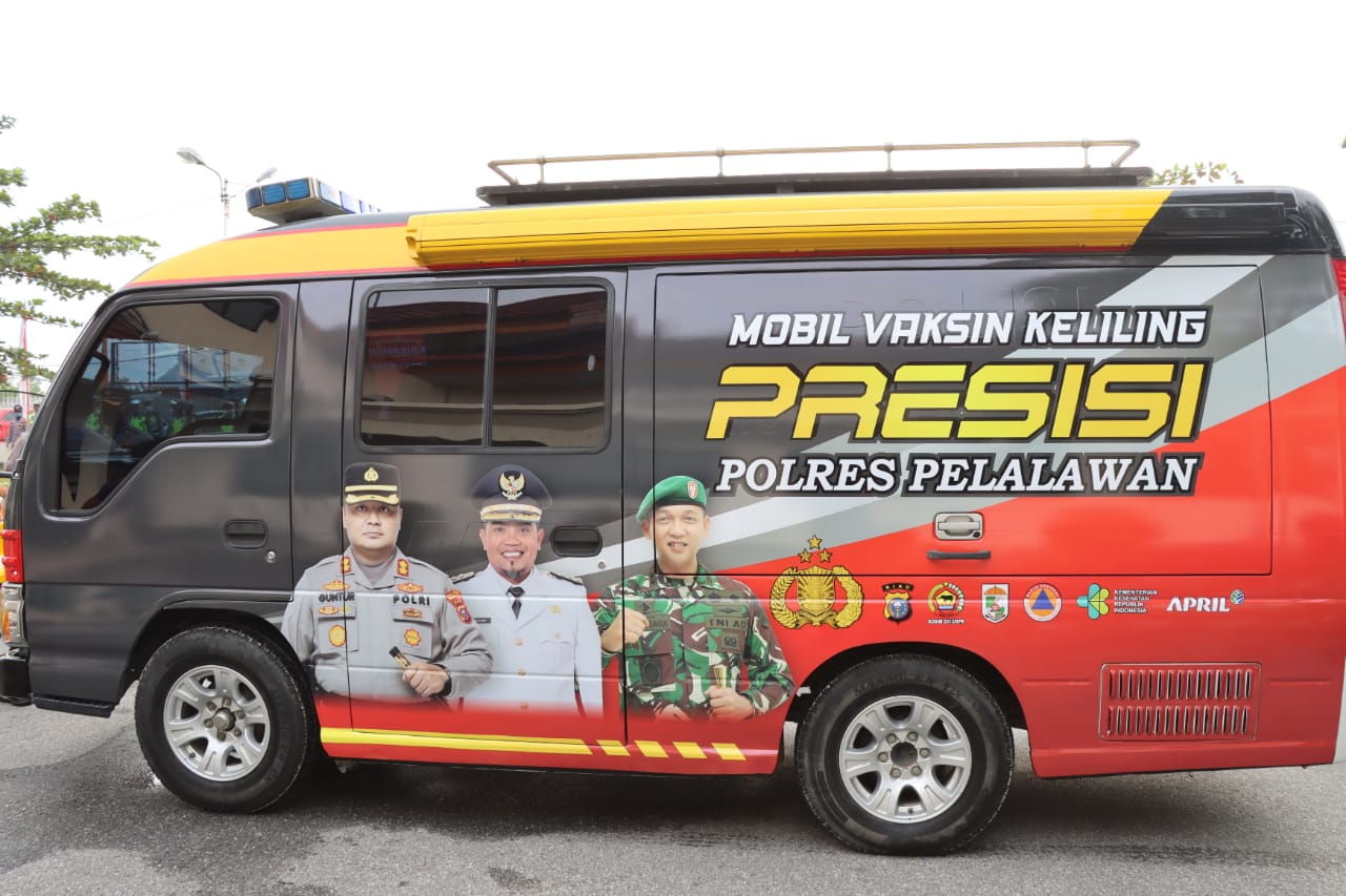 Polres Pelalawan Program AVATAR & Launching Mobil Vaksin Keliling