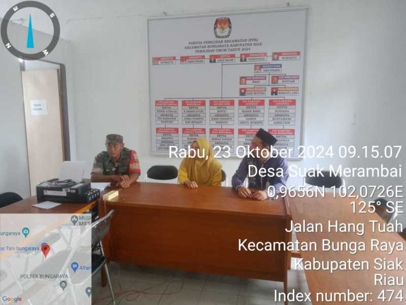 Babinsa Koramil 06/PWK Sabak Auh Lakukan Komsos di Kampung Suak Merambai untuk Pemilukada Aman