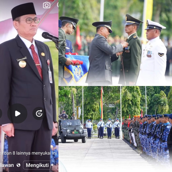 PJs Bupati Pelalawan Rayakan HUT TNI ke-79 Dengan Khidmat