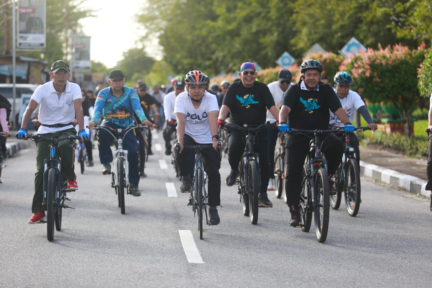 Meriahkan Event Tour de Siak 2022, Bupati Alfedri Lepas Sepeda Santai