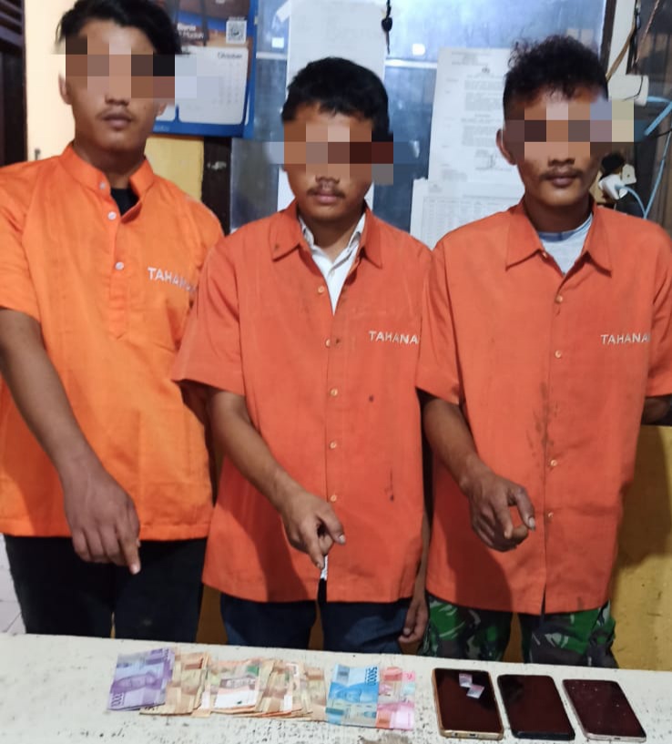Tiga Pelaku Narkoba Ditangkap di Samping Surau Oleh Kapolsek Kampar