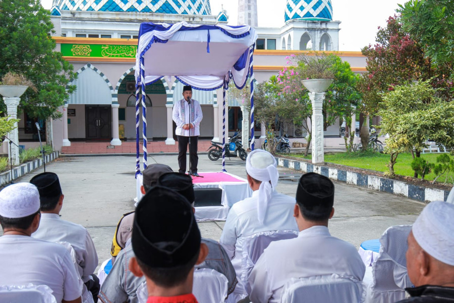 Bupati Alfedri Buka Pasar Beduk Samping Masjid Al-Fatah