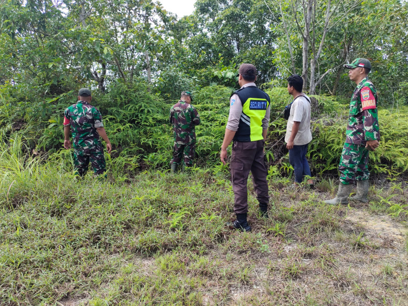 Babinsa Serda Heppy Setyawan Patroli Pencegahan Karhutla, Situasi Aman di Minas Timur