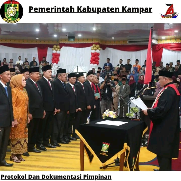 Acara Pelantikan Dan Sumpah / Janji 45 Anggota DRPD Terpilih Kabupaten Kampar Periode 2024-2029
