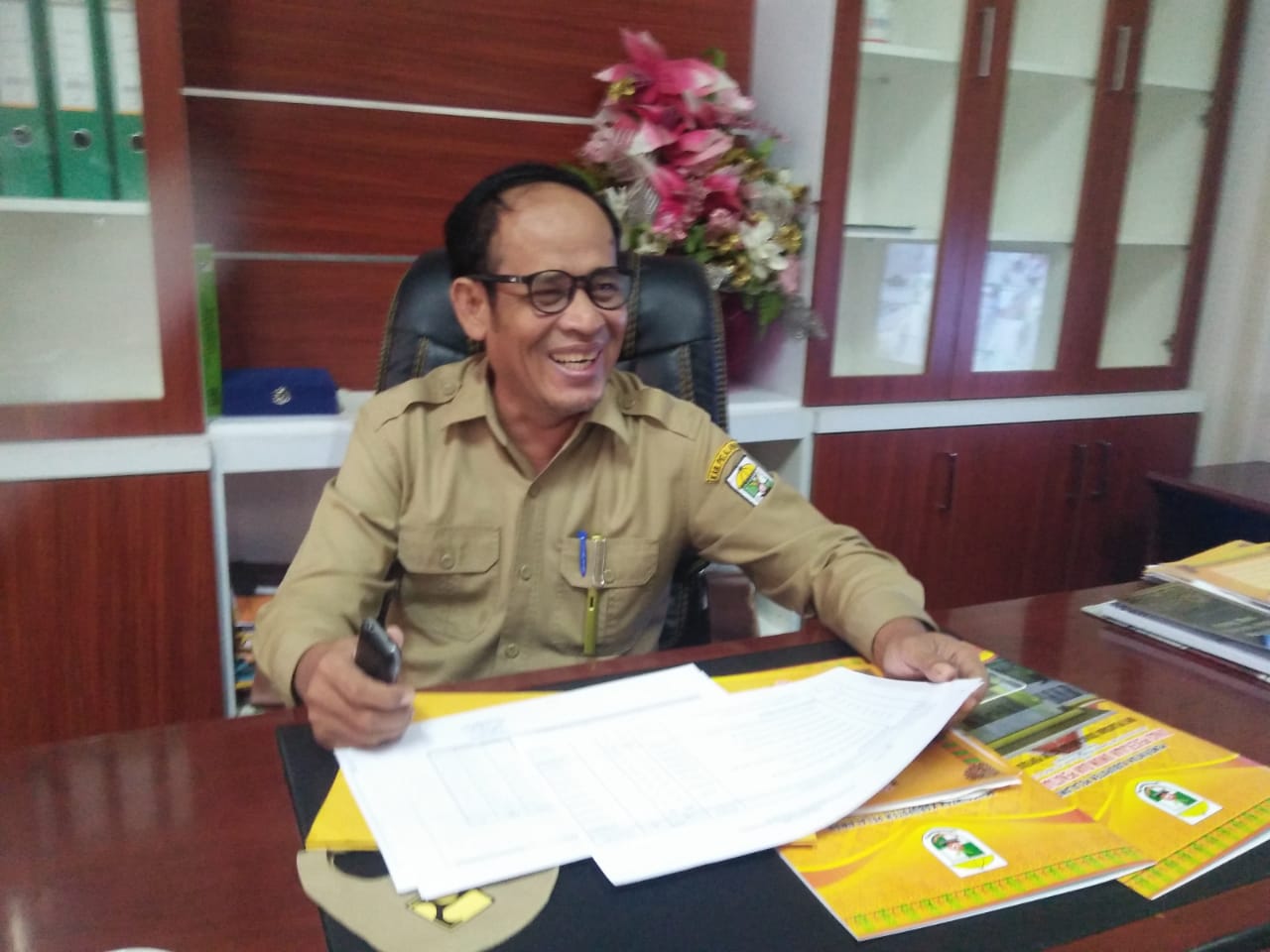 PUPR  dan Camat Pangkalan Kerinci Bahas Jalan Berlubang