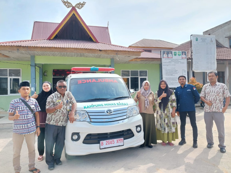 Pj Penghulu Kampung Minas Barat Sampaikan Terimakasih Atas Bantuan Ambulance Dari Pemkab Siak