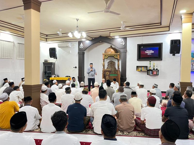 WBP Lapas Pasir Pengaraian Laksanakan Sholat Tarawih Malam Pertama Ramadhan