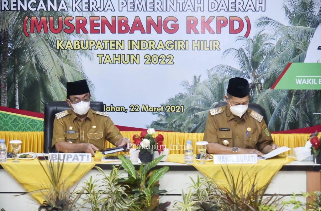 Pemkab Inhil Gelar Musrenbang RKPD Tahun 2022 Secara Virtual