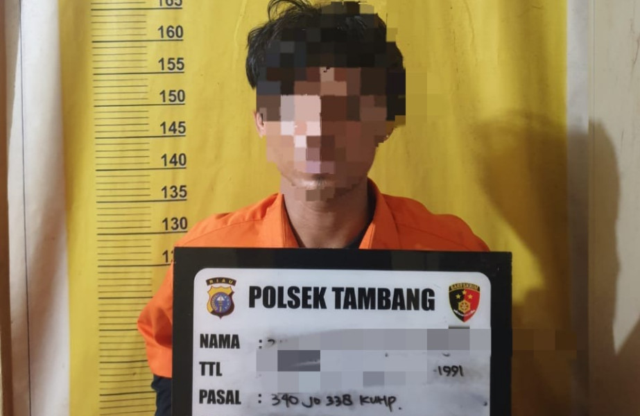 Polsek Tambang Diback Up Satreskrim Polres Kampar Tangkap Pelaku Pembunuhan, Ini Motifnya