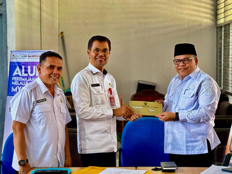 Zulfikar S.Ag, M.Si Resmi Jabat Plt. Kadis Kominfo dan Persandian Kabupaten Kampar