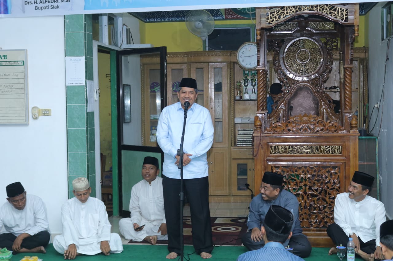 Safari Ramadhan di Tualang, Alfedri Sampaikan Kabar Gembira Untuk Jamaah Calon Haji