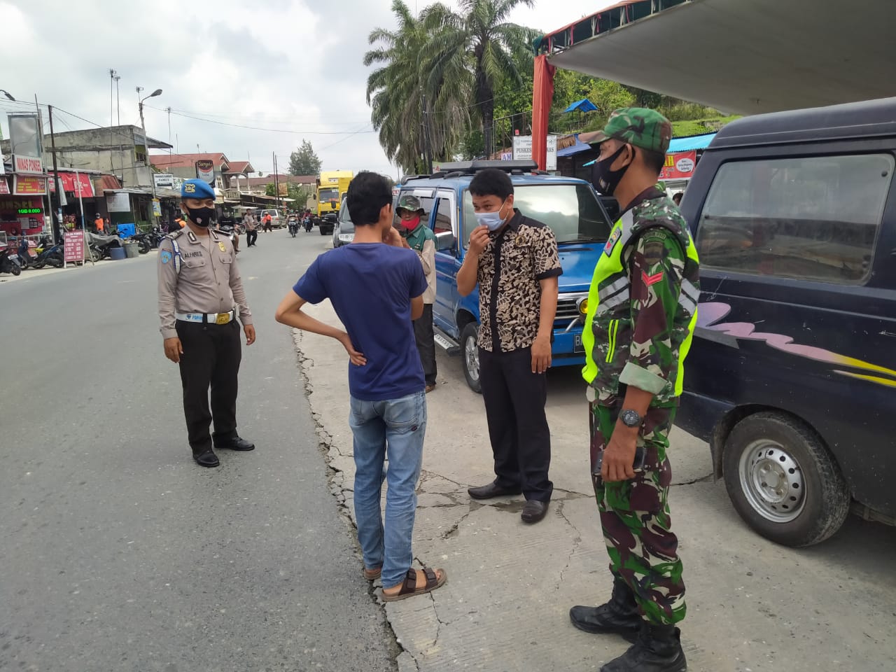 Tanpa Lelah, Tim Yustisi Terus Buru Warga Minas Yang Tak Pakai Masker Saat Keluyuran Diluaran