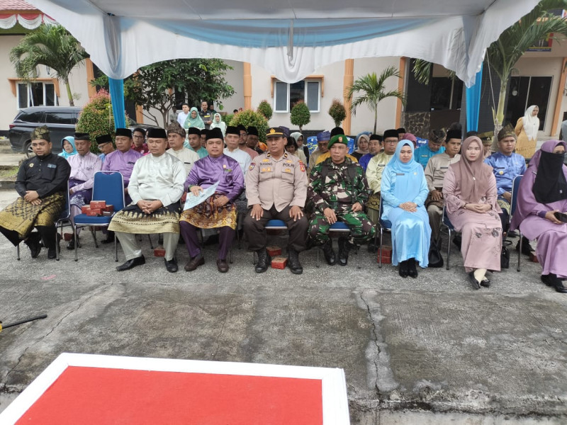Danramil Perawang Diwakili Pelda Ramli Nasution Hadiri Upacara Peringatan Hari Jadi Provinsi Riau Ke-67 di Kecamatan Tualang