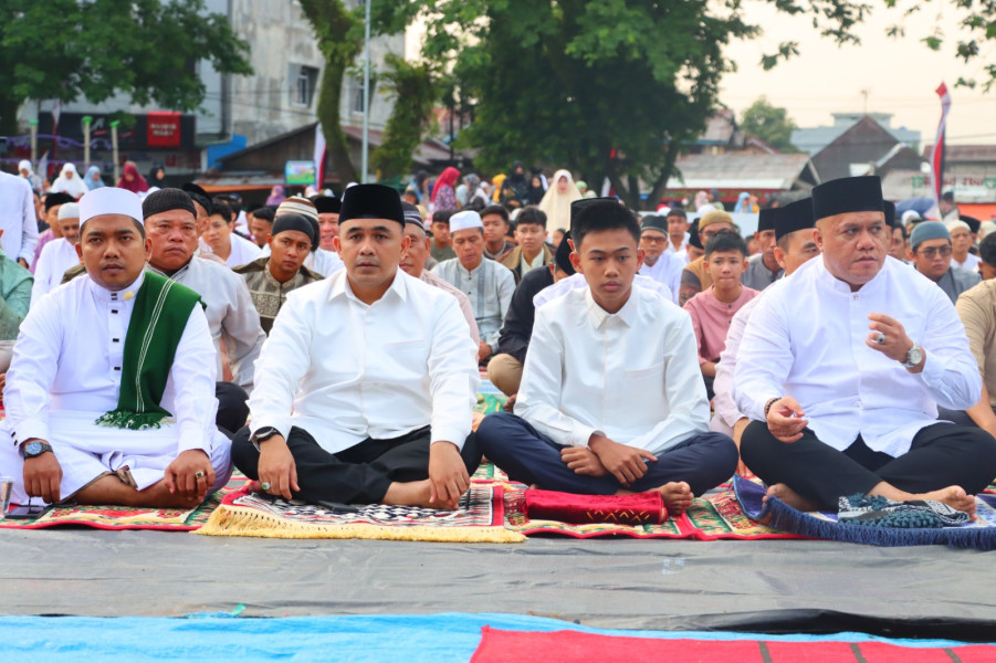 Pawai Takbiran dan Sholat Idul Fitri di Inhu Aman, Polres Inhu Ucapkan Terimakasih