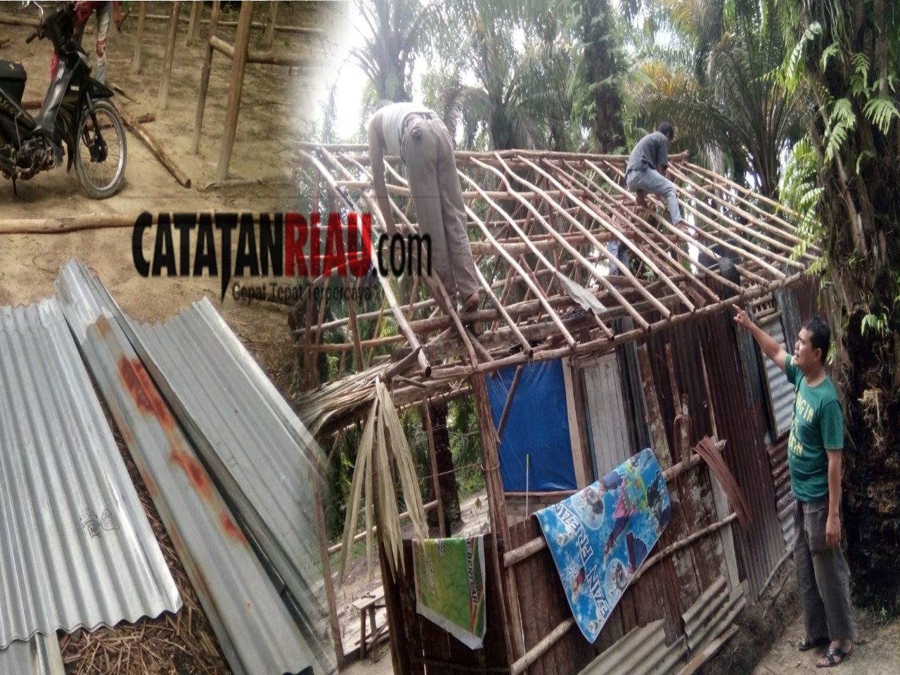 Wow! Penghulu Kampung Rantau Bertuah Ajak Masyarakat Perbaiki Rumah Warga Yang Tak Layak Huni