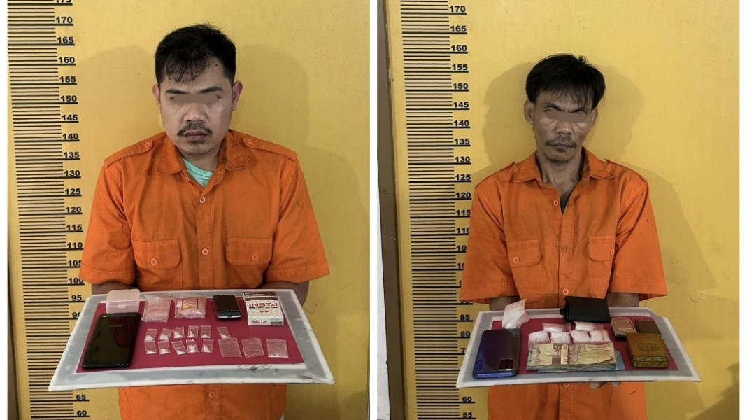 Dua Pemuda Rengat Dibekuk Sat Narkoba Polres Inhu, Puluhan Gram Sabu Disita