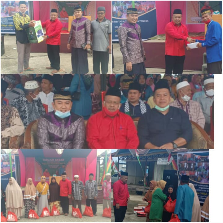 Sambut Ramadhan 1442 H Desa Kuala Panduk Gelar Tabligh Akbar & Pembagian Sembako 530 KK