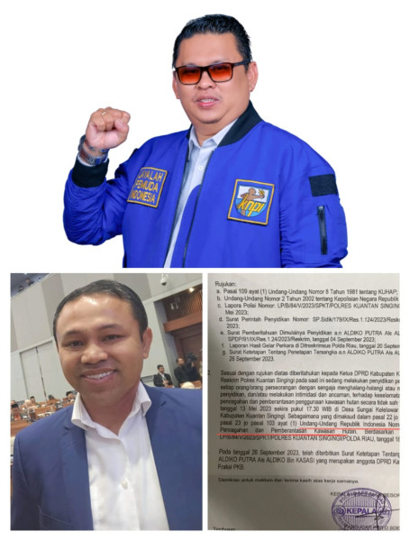 Perkara Oknum Anggota DPRD Kuansing Jalan Ditempat, Ketua KNPI Riau: Polri Jangan Mau Didikte Anggota DPR-RI