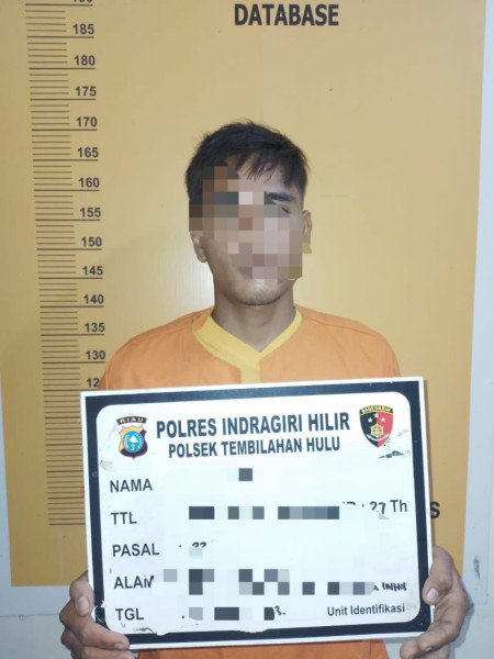 Polsek Tembilahan Hulu Tangkap Pelaku Pembunuhan di Kebun Sawit, Ini Motifnya