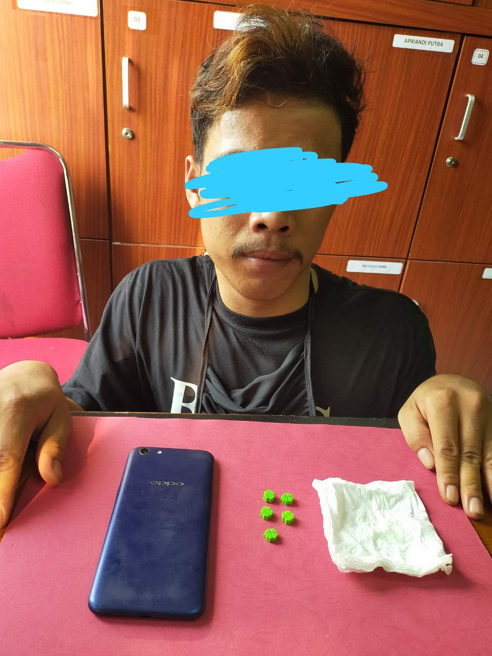 Kantongi Pil Ekstasi, Seorang Pemuda di Kandis Ini Ditangkap Satres Narkoba Polres Siak