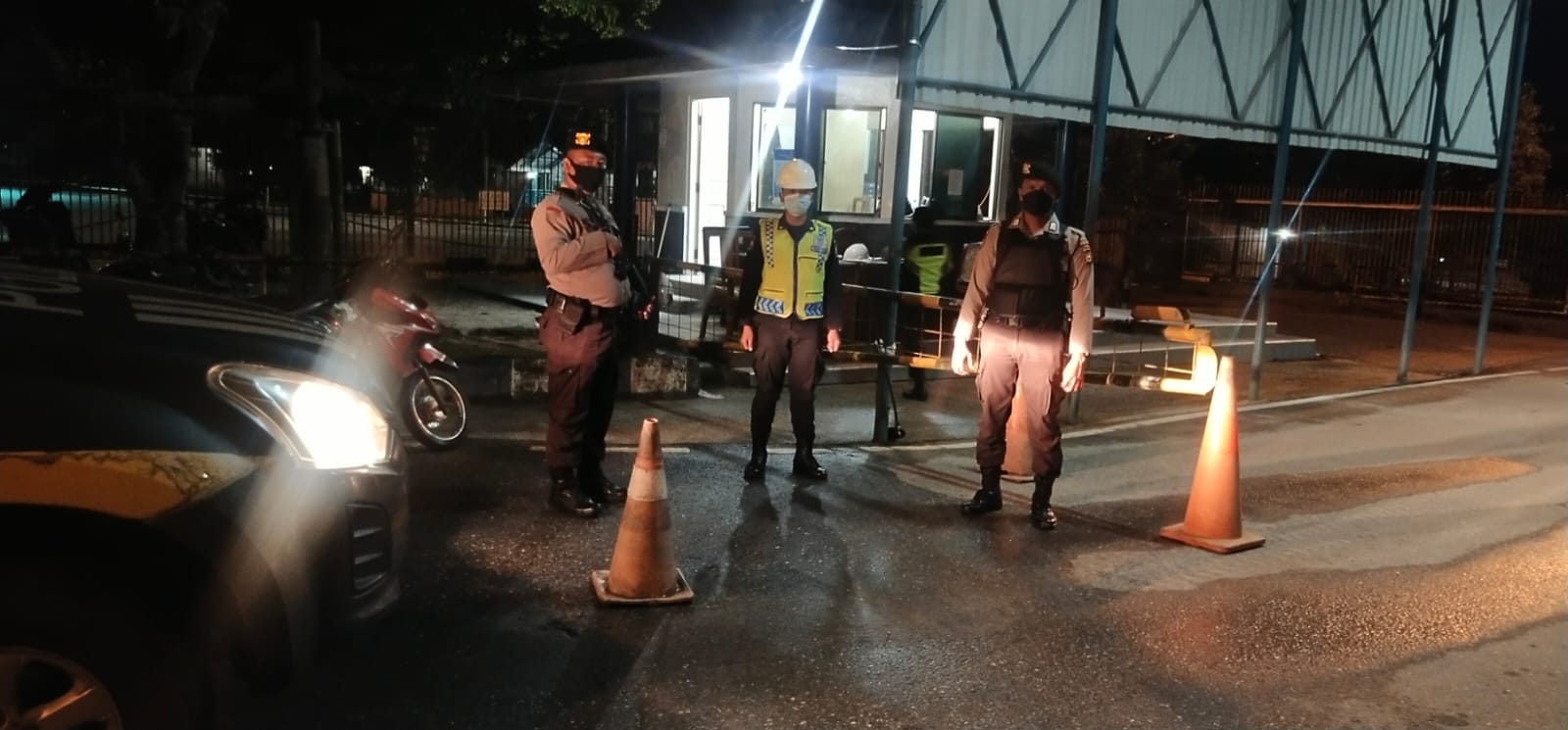 Polsek Minas Tingkatkan Kegiatan Patroli Malam, Cegah Kriminalitas & Tegakkan Prokes 5 M