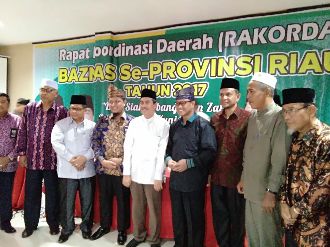 Bupati Siak Resmi Tutup Rakorda BAZNAS se Propinsi Riau th 2017