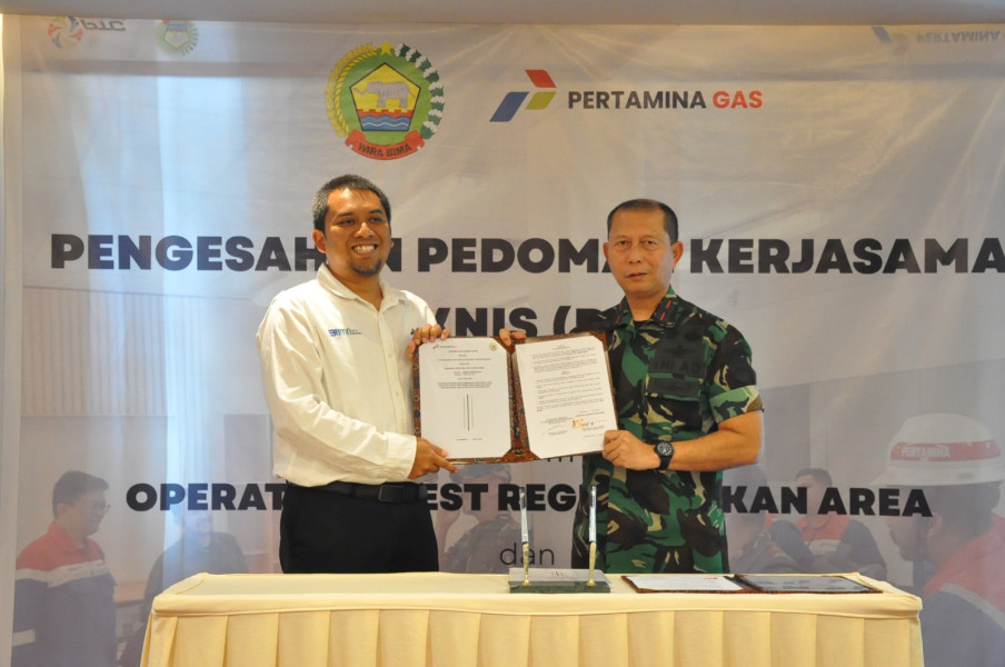 Brigjen TNI Dany Rakca Tandatangani Perjanjian Kerjasama Dengan PT. Pertagas