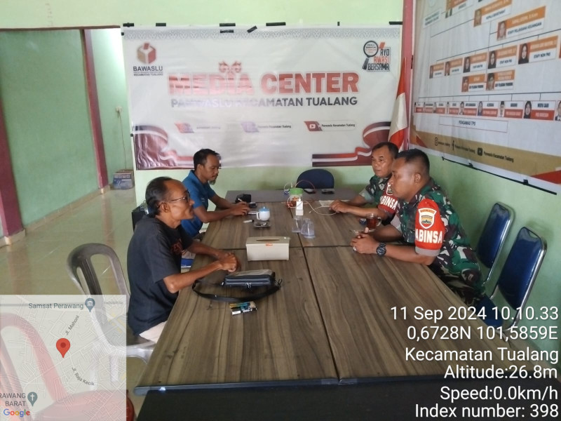 Pastikan Tahapan Pilkada 2024 Berjalan Aman, Personil Koramil 04/Perawang Patroli Pengamanan di Kecamatan Tualang Dan Koto Gasib