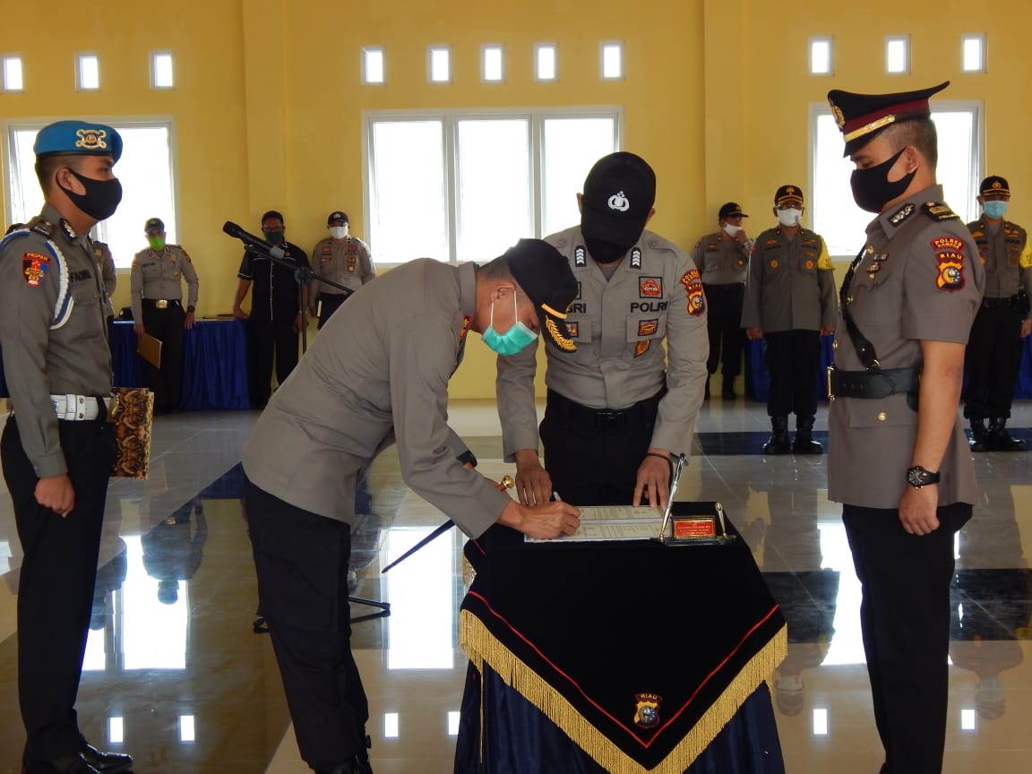 Hari ini AKP Rachmat Muchamad Resmi Menjabat Sebagai Kabag Ops Polres Kampar