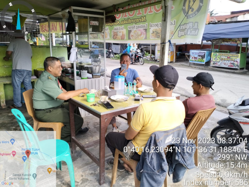 Temui Warga Binaan, Pelda Ramli Nasution Ajak Senantiasa Jaga Kebersihan Lingkungan & Kesehatan di Perawang