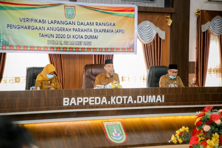 Walikota Kota Dumai Mengahadiri Acara APE Di Bappeda