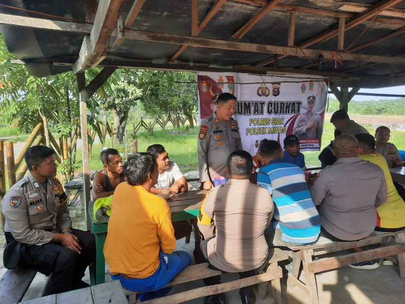 Polsek Minas Gelar Jumat Curhat, Tampung Aspirasi Masyarakat