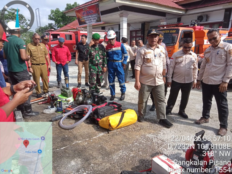 Danramil 04/Perawang Ikuti Apel Kesiapsiagaan Karhutla di Koto Gasib, Sinergi Kuat Antisipasi Bencana