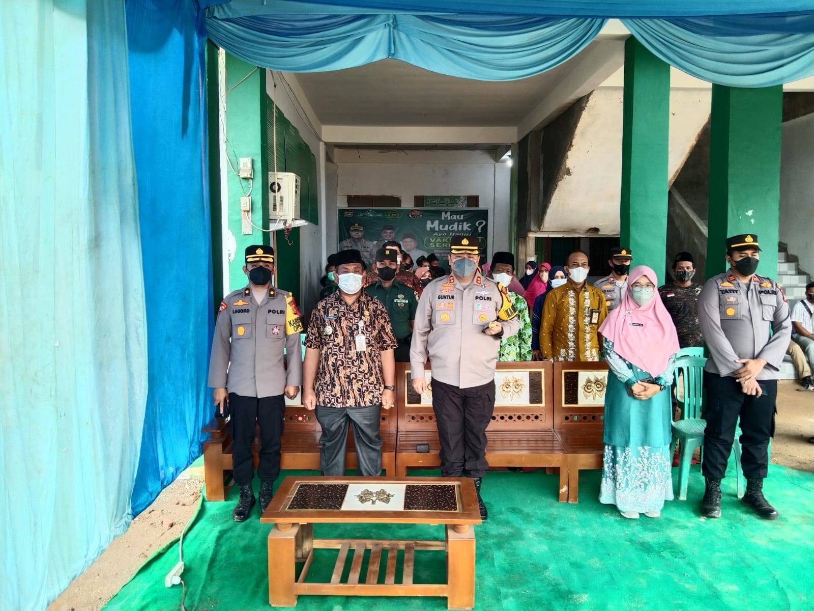 Vaksinasi Serentak Se Indonesia, Polsek Ukui dan Puskesmas Ukui Gelar Vaksinasi