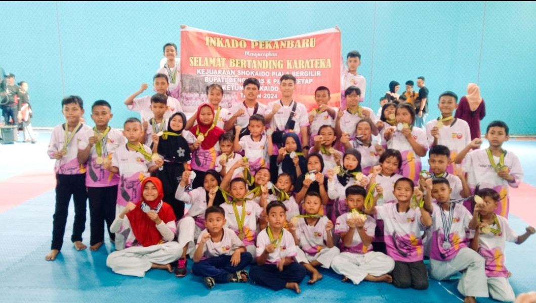 Team Inkado Pekanbaru Boyong Medali Pada Kejuaraan Shokaido Piala Bergilir Bupati Bengkalis di Duri