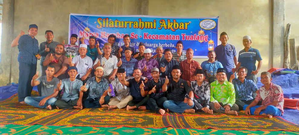 Pererat Tali Persaudaraan, Perkumpulan Marga Harahap Kecamatan Tualang Gelar Silaturahmi Akbar 