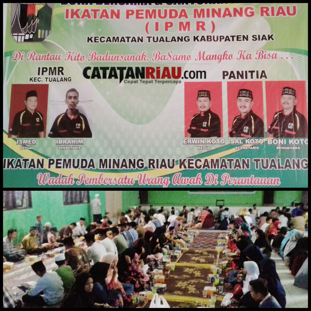 Dihadiri DPRD Riau Sumiyati, IPMR Tualang Gelar Bukber & Santuni 50 Orang Yatim Piatu