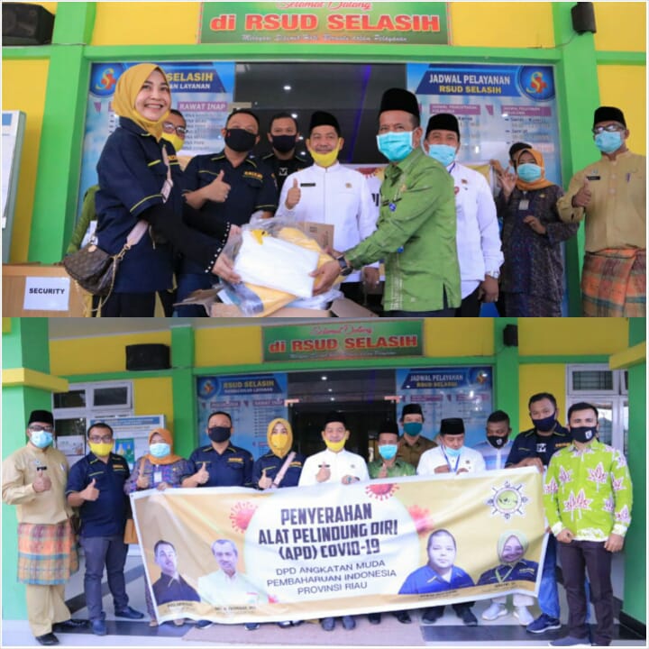 DPD AMPI Riau Serahkan Bantuan APD Ke RSUD Selasih
